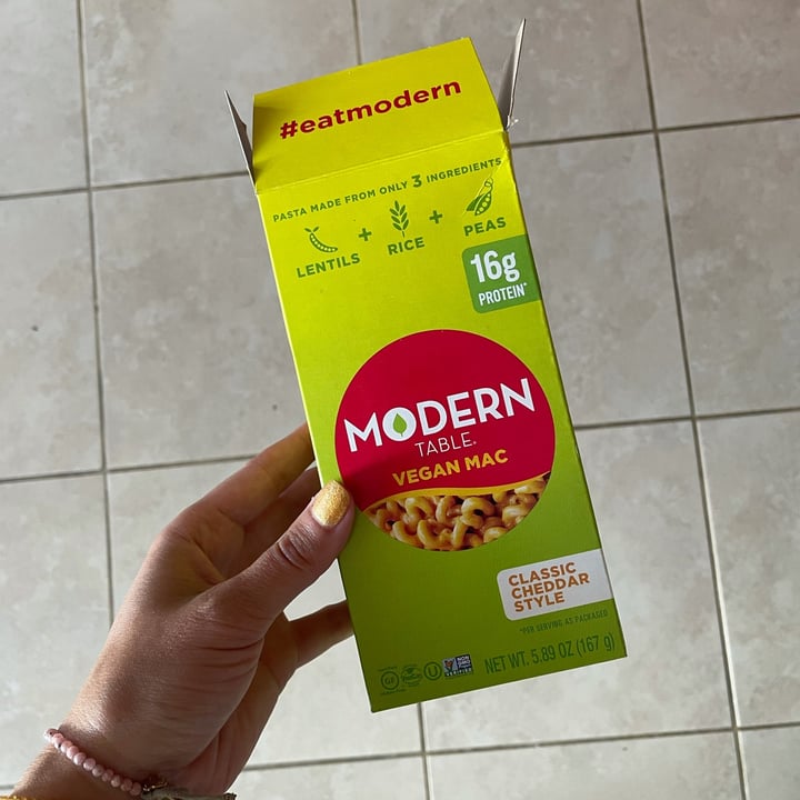 photo of Modern Table Classic Cheddar Style VEGAN MAC shared by @mkmiller on  12 Oct 2021 - review