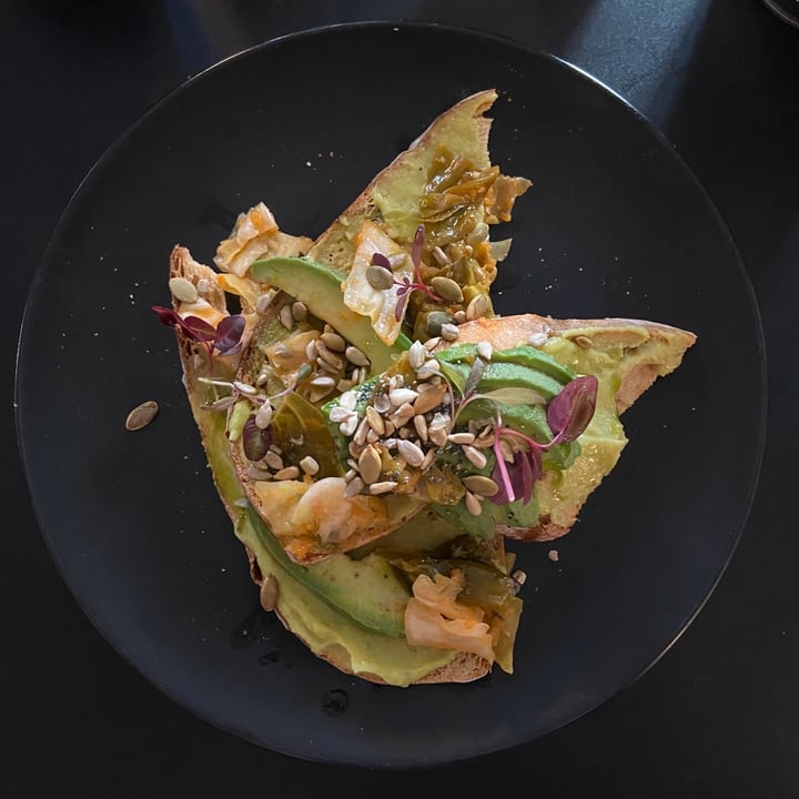 photo of The Plant Room Avocado and kimchi Toast shared by @purplehazeey on  24 Jan 2020 - review