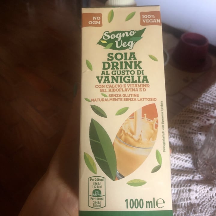 photo of Sogno veg Soya drink Gusto Vaniglia shared by @robbyroby on  28 Jun 2021 - review