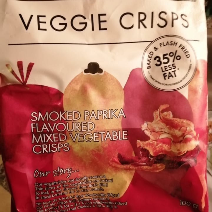 photo of Woolworths Food Veggie Crisps Sea Salted Sweet Potato Crisps shared by @chadgoldsworthy on  20 Dec 2020 - review