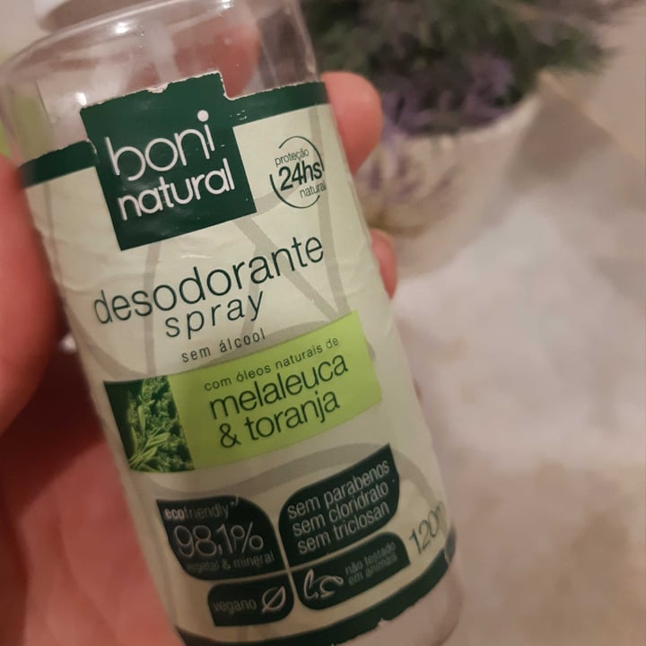 photo of Boni natural Desodorante Melaleuca & Toranja shared by @patriciamarin on  13 Jul 2022 - review