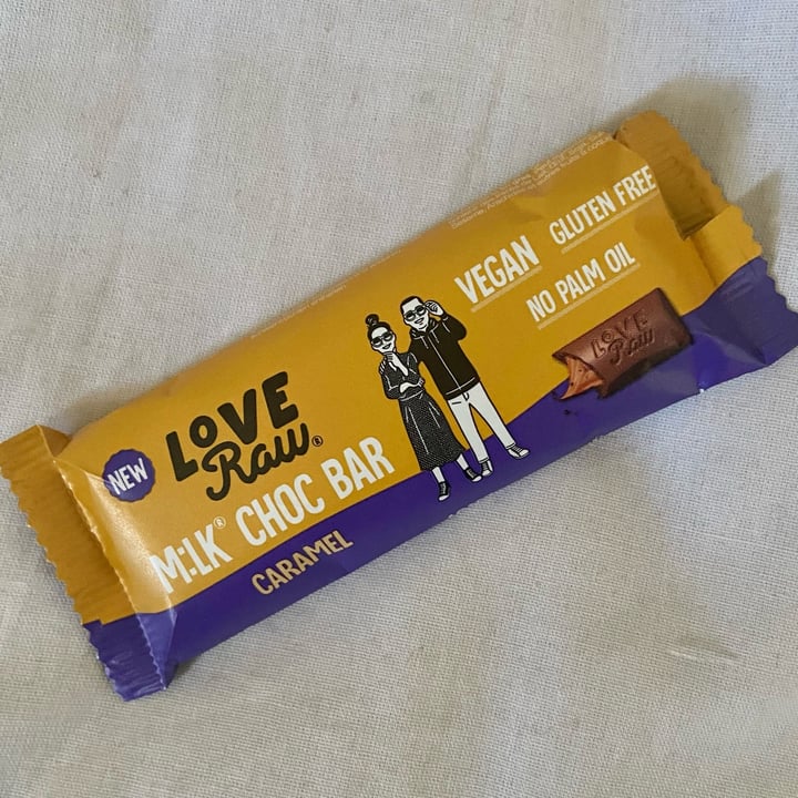 photo of LoveRaw M*lk Chocolate caramel bar shared by @elizabethmullaney on  22 Jan 2022 - review