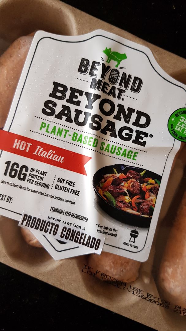 review photo of Beyond Meat Beyond Sausage Hot Italian shared by @mjulianareyesc on 05 Dec 2019 - review