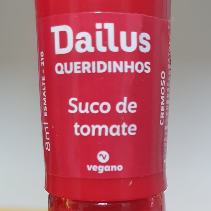 review photo of Dailus Esmalte vermelho "Queridinhos" - Suco De Tomate shared by @anacarrijo on 22 Sep 2021 - review