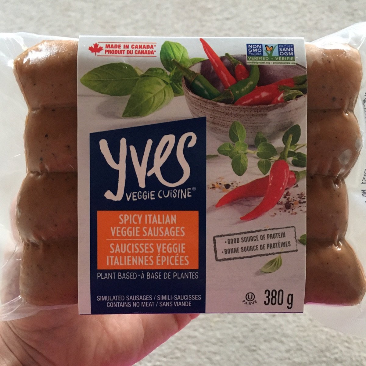 Spicy Italian Veggie Sausages at Yves Veggie Cuisine Review by
