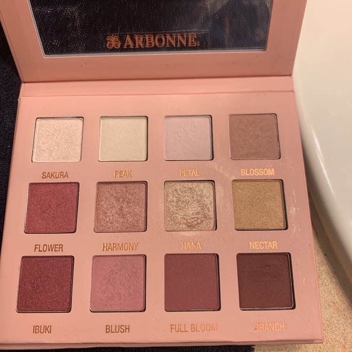 photo of Arbonne Cherry blossom eye shadow palette shared by @tayloramatuzzo on  30 Dec 2020 - review