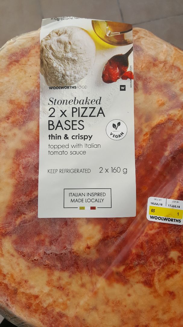 photo of Woolworths Food Pizza Base shared by @chloekingdom on  20 Jul 2019 - review
