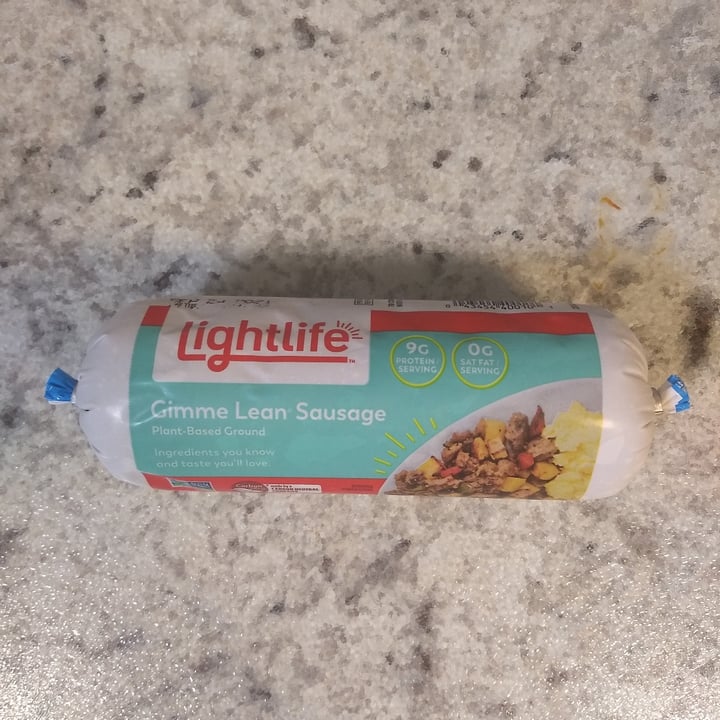 photo of Lightlife Gimme Lean Sausage shared by @leguminousvegan on  01 Sep 2021 - review