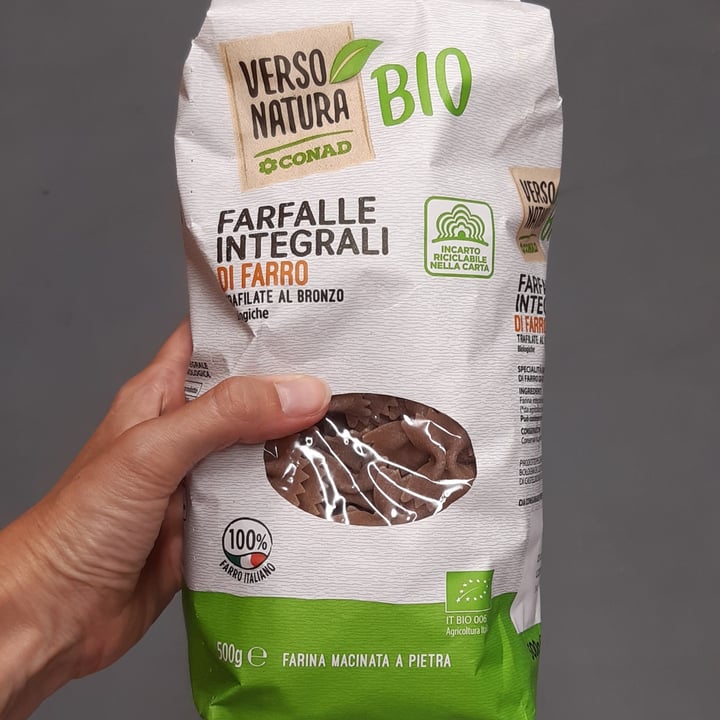 photo of Verso Natura Conad Bio  Farfalle integrali di farro shared by @carlotta86 on  07 Sep 2022 - review