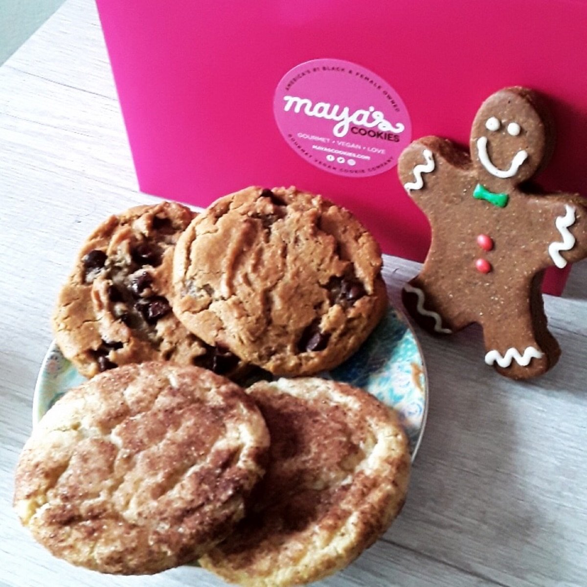 Vegan Chocolate Chip Cookies And Snickerdoodle from Maya's Cookies ...