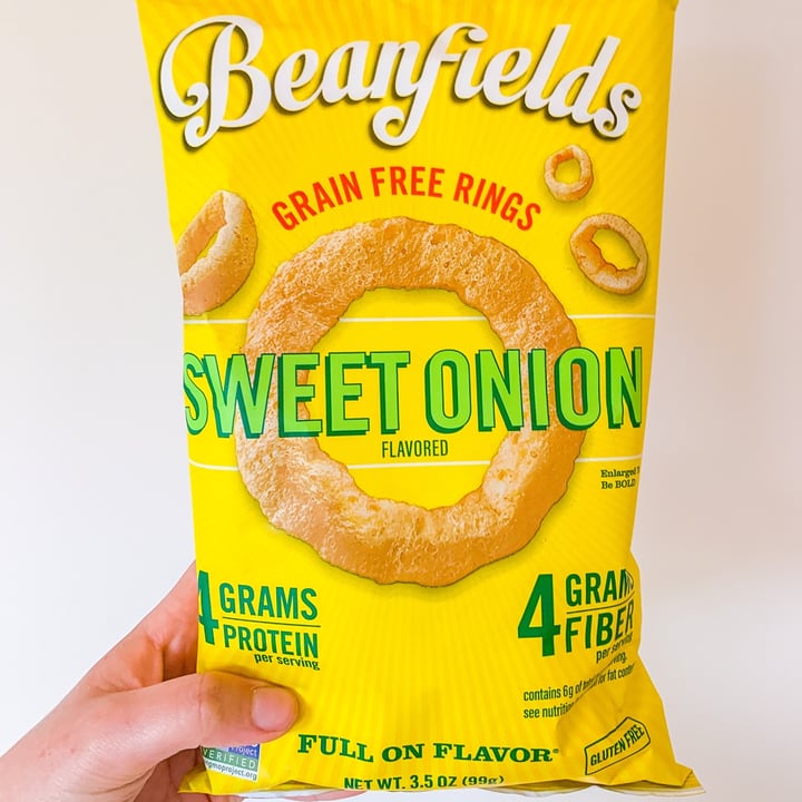 photo of Beanfields Sweet Onion Grain Free Rings shared by @jordaneatsplants on  22 Sep 2021 - review