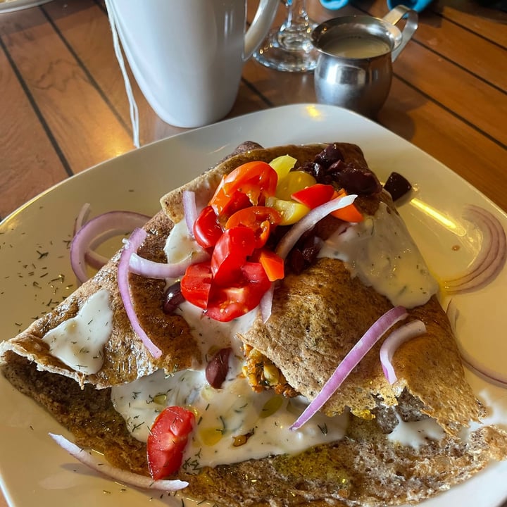 photo of Zest Creperie & Boutique Vegan Mediterranean Falafel Crepe shared by @chellerose1 on  25 Apr 2021 - review