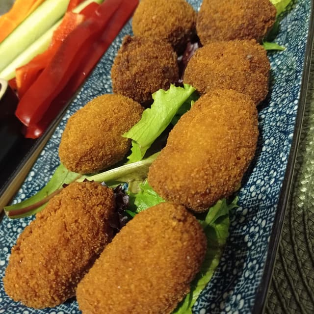 Photo of the dish “croquetas de setas y croquetas de zanahoria”