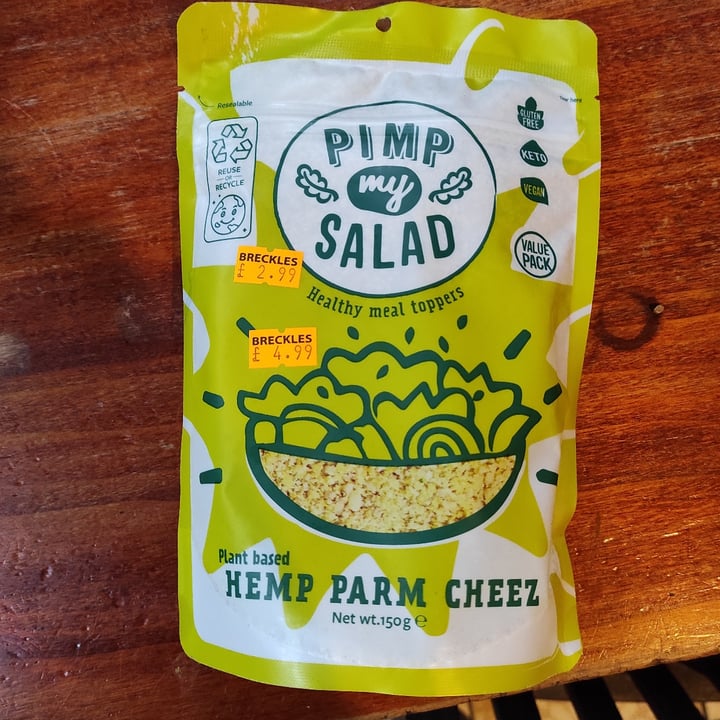 photo of Pimp My Salad Hemp Parmesan Cheeze shared by @tuscanvegan on  14 Nov 2021 - review