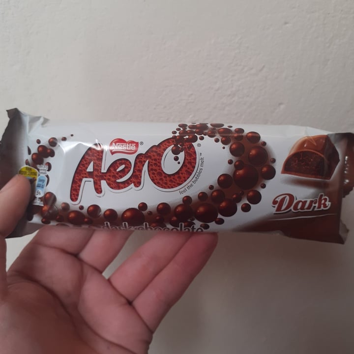 photo of Nestlé Aero Dark Chocolate shared by @plantbasedpisces on  29 Oct 2021 - review