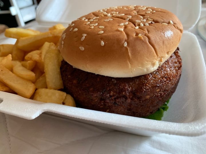 photo of Tierra Santa Hamburguesa de falafel con papas shared by @davidbehr on  30 Mar 2020 - review