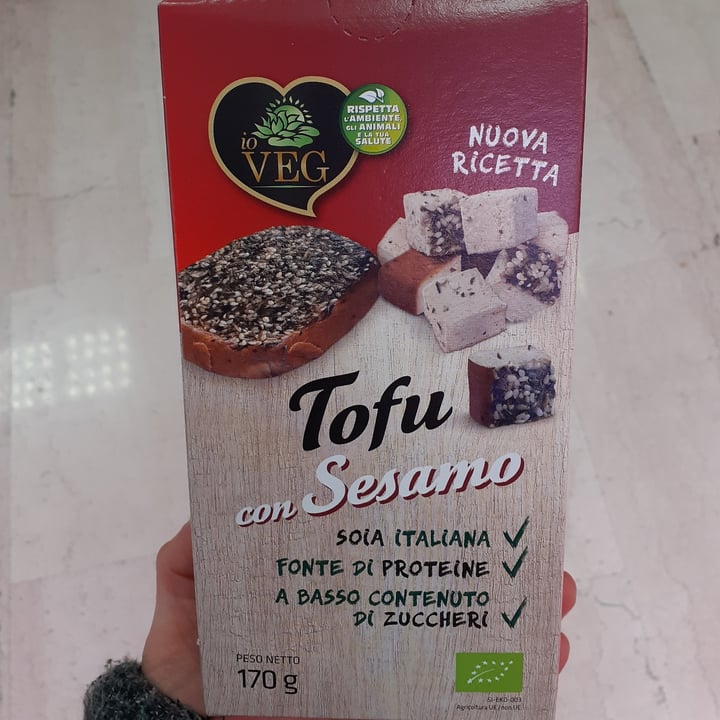 photo of ioVEG Tofu con sesamo shared by @rosselladuca on  07 Dec 2022 - review