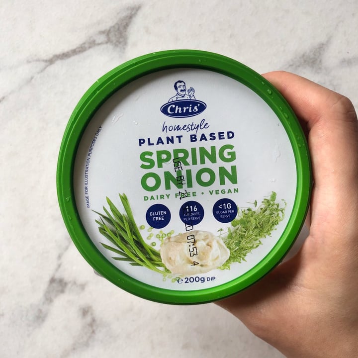 photo of Chris’ Homestyle Plant Based Spring Onion Dip shared by @consciouscookieee on  25 Jul 2020 - review