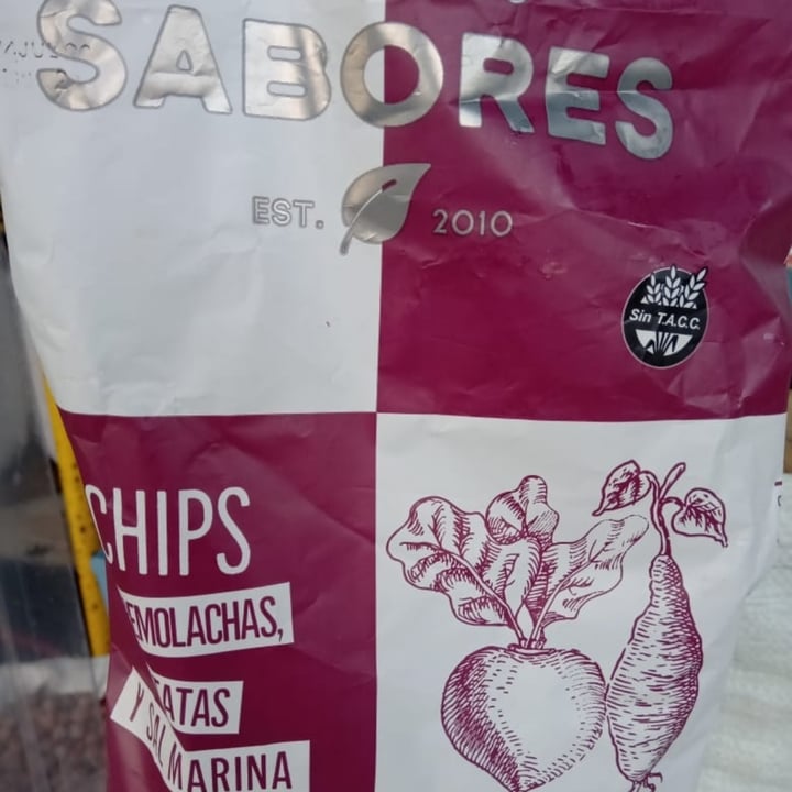 photo of Nuestros Sabores Chips de Remolacha, Batata y Sal Marina  shared by @barryvegano on  22 Jun 2020 - review