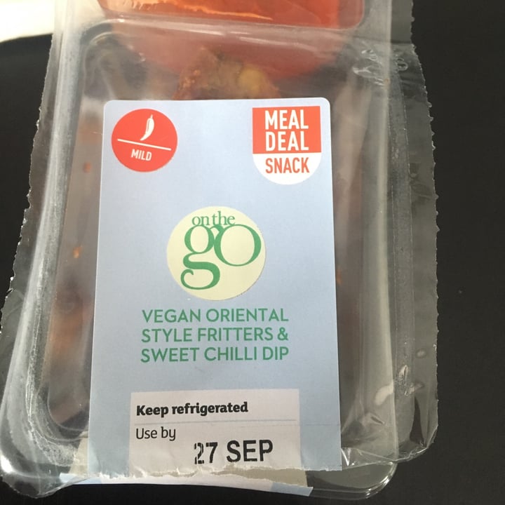 photo of Sainsbury's Vegan Oriental Style Fritters With Sweet Chilli Dip shared by @londonveganista on  23 Sep 2021 - review