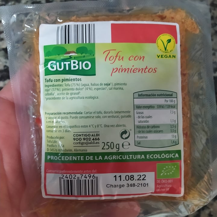 photo of GutBio Tofu pimientos shared by @aramys on  08 Feb 2022 - review
