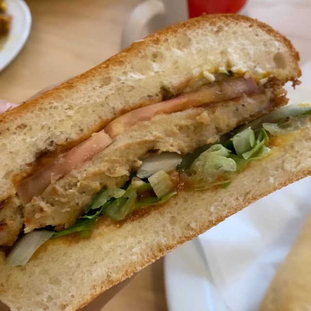 Photo du plat “Chickenless burger”