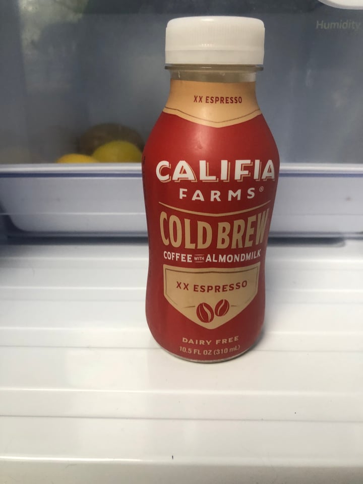 photo of Califia Farms XX Espresso Cold Brew Coffee With Almond shared by @nisharespect on  09 Jul 2022 - review