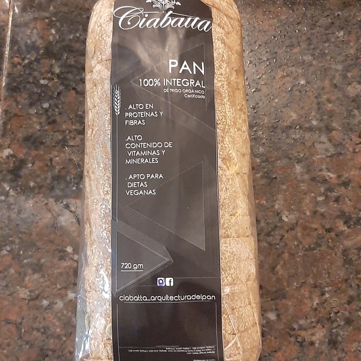 photo of Ciabatta Pan 100% integral de trigo orgánico shared by @moritaveggie on  17 Jul 2021 - review