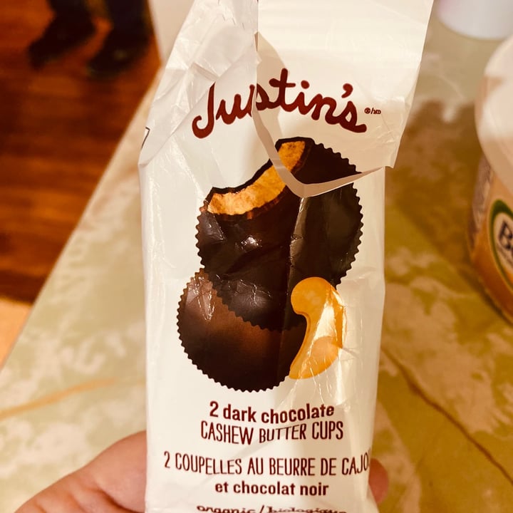photo of Justin's 2 Dark Chocolate Almond Butter Cups shared by @kimleescatlady on  08 Nov 2022 - review