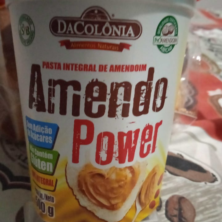 photo of DaColônia Pasta integral De Amendoim Amendo Power shared by @karemandrade on  25 Aug 2022 - review