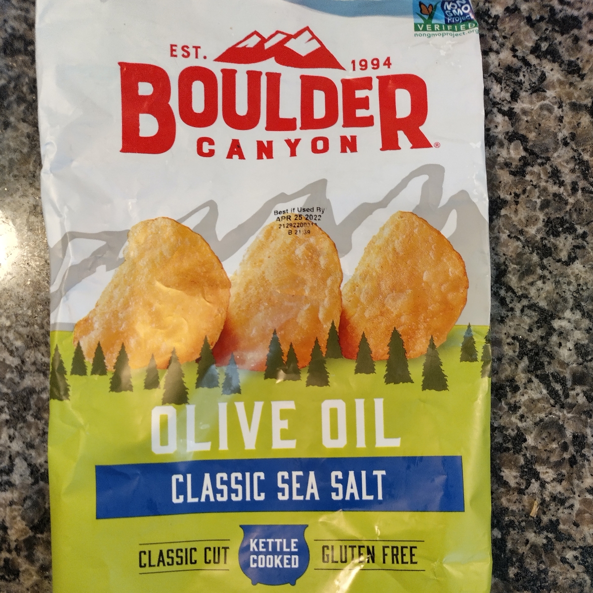 Boulder Canyon Olive Oil Classic Sea Salt Kettle Style Potato Chips