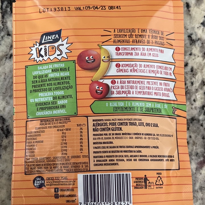 photo of Linea Chips Naturais Salada De Frutas shared by @kbraune on  20 May 2022 - review