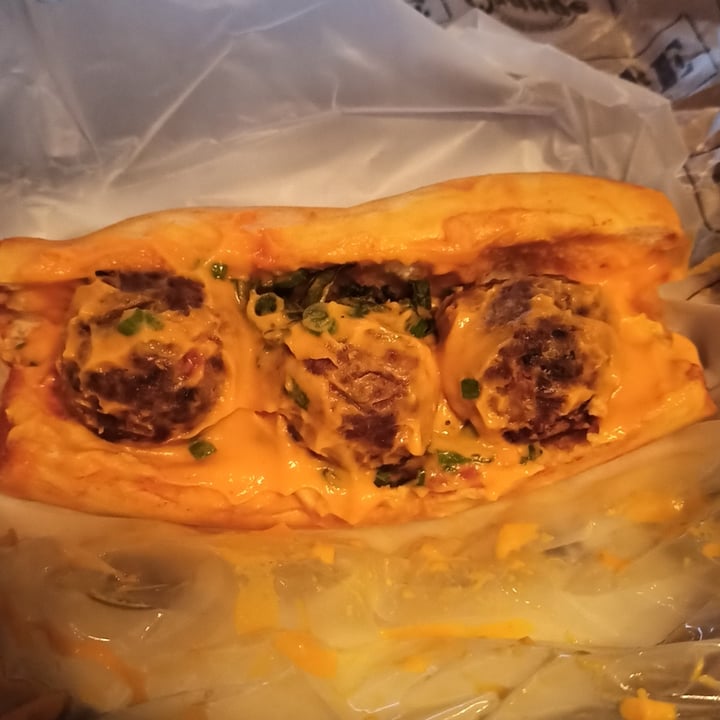 review photo of Orange Natural GREEN Sandwich de albóndigas de lentejas shared by @batimaez on 11 Sep 2020 - review