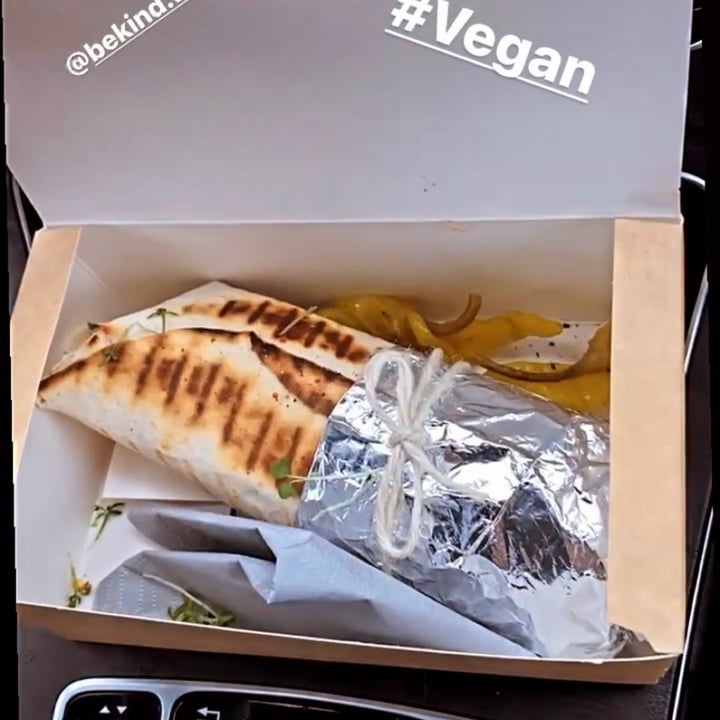 review photo of Be Kind The Vegan Coffee Caravan Vegan Kebab wrap shared by @missfetter on 14 Jan 2021 - review