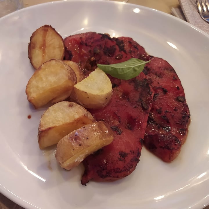 review photo of Nuna Ristorante Naturale Scaloppe di anguria marinata e patate shared by @layayaveg on 08 Oct 2022 - review
