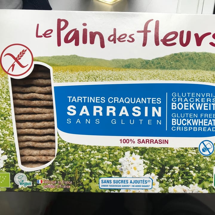 photo of Le Pain des Fleurs Tartines Bio Sarraceno shared by @rebevegana on  30 Jan 2021 - review