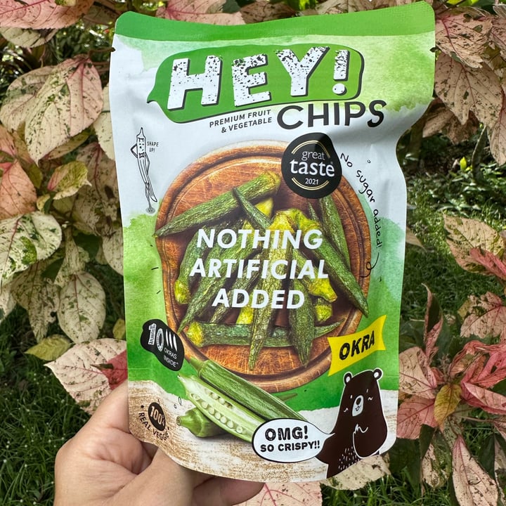 photo of Hey Chips Okra chips shared by @piggy-egg on  26 Dec 2022 - review