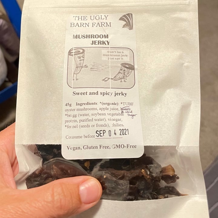 review photo of Ugly barn farm Mushroom jerky shared by @oloveya on 20 Aug 2021 - review
