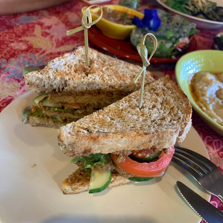 photo of Earth Tone vegetarian cafe and health shop Tempeh Sandwich shared by @gutgoodies on  11 Jan 2021 - review