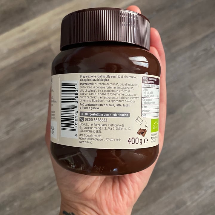 photo of dmBio Zartbitter-Crema di cacao amaro shared by @floryhollyvegan on  23 May 2021 - review