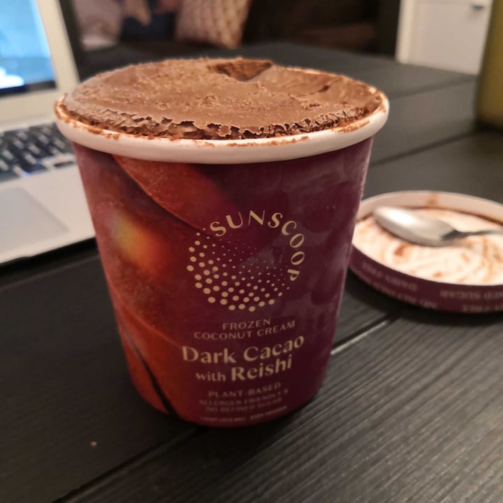 photo of Sundrops Sunscoop Frozen Coconut Cream Dark Cacao with Reishi shared by @permint on  28 May 2020 - review