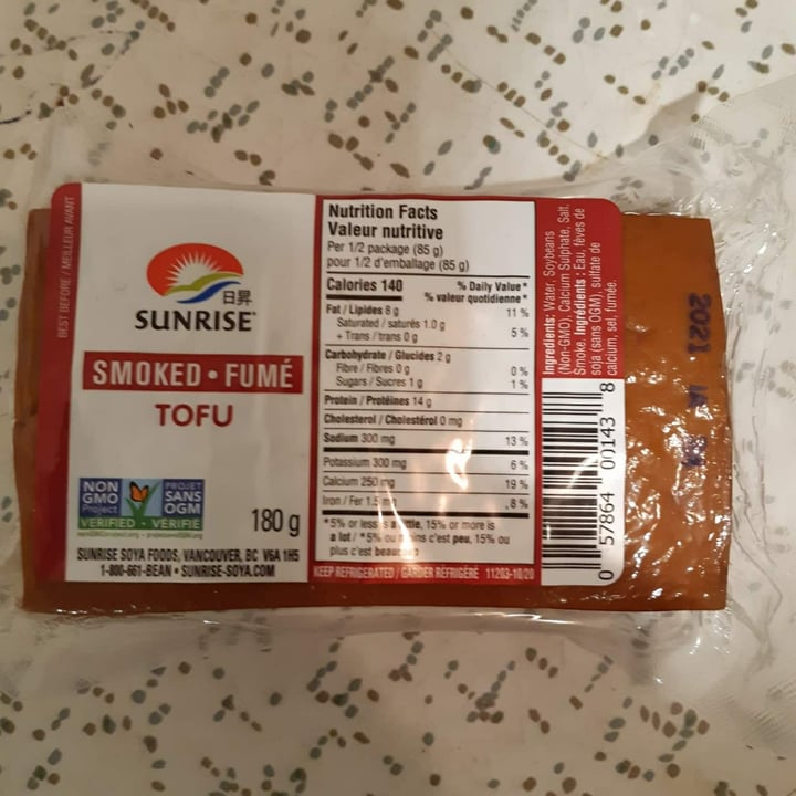 review photo of Sunrise Smoked Tofu shared by @aupoupoudoux on 08 Dec 2021 - review