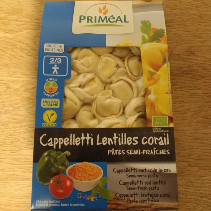 photo of Priméal Cappelletti Lentilles Corail shared by @silviagelmini on  01 Apr 2020 - review