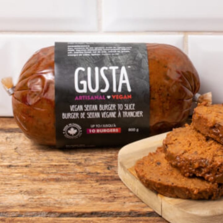 review photo of Gusta Vegan Seitan Burger To Slice shared by @karanda on 09 May 2022 - review