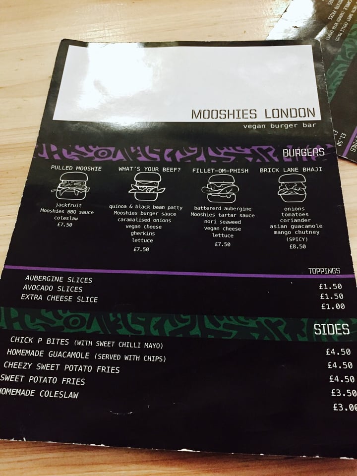 photo of Mooshies London Vegan Burger Bar Pulled Mooshie shared by @waisum on  14 Jan 2019 - review