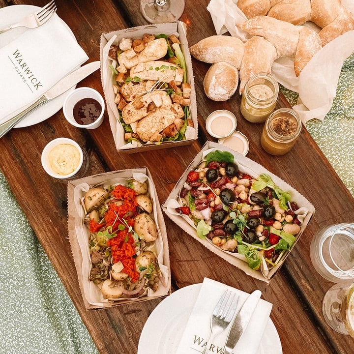 review photo of Warwick Wine Estate Vegan picnic shared by @abiteofvegan on 20 Jun 2021 - review