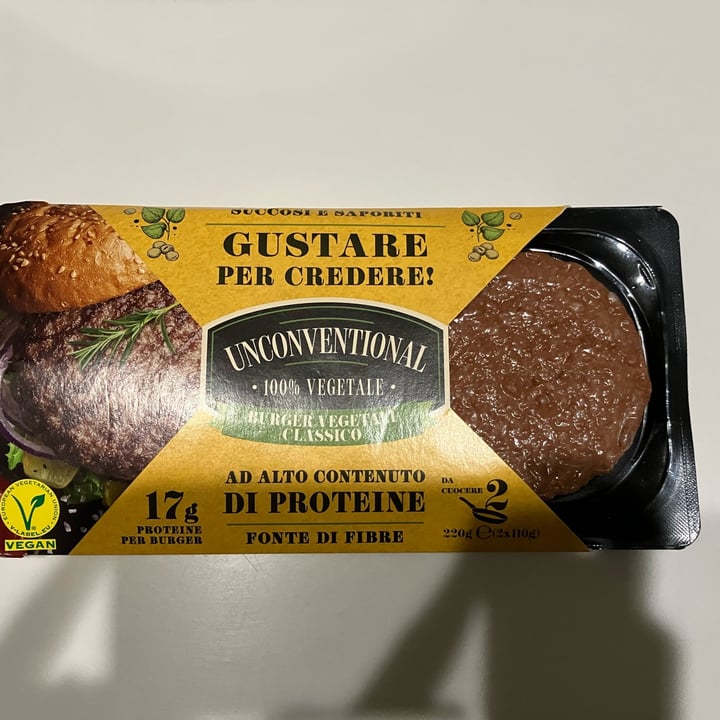 photo of Unconventional Burger Vegetale Classico - Classic Burger shared by @flocoello on  04 Sep 2022 - review