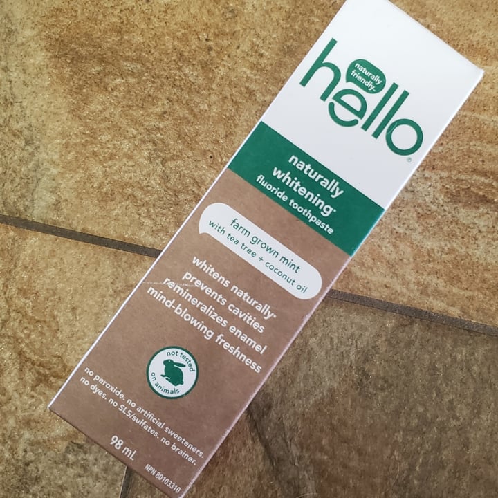 photo of Hello Natural Whitening Fluoride Toothpaste shared by @metalmel666 on  27 Oct 2021 - review