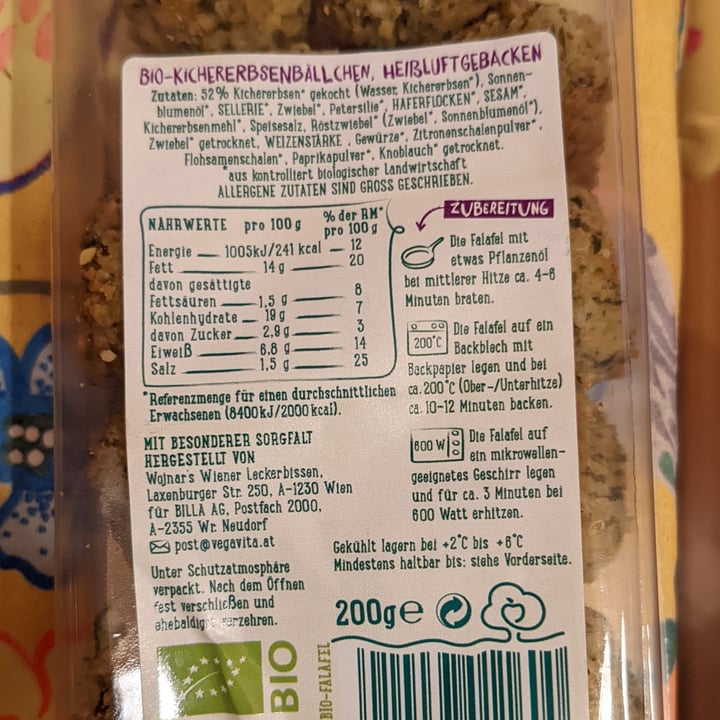 review photo of Vegavita Bio- Falafel shared by @orsablu on 14 Aug 2022 - review
