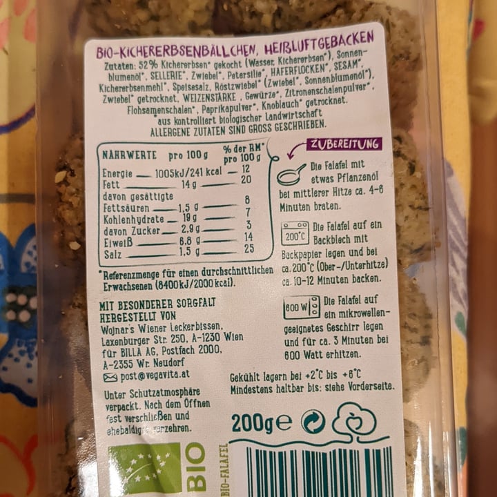 photo of Vegavita Bio- Falafel shared by @orsablu on  14 Aug 2022 - review